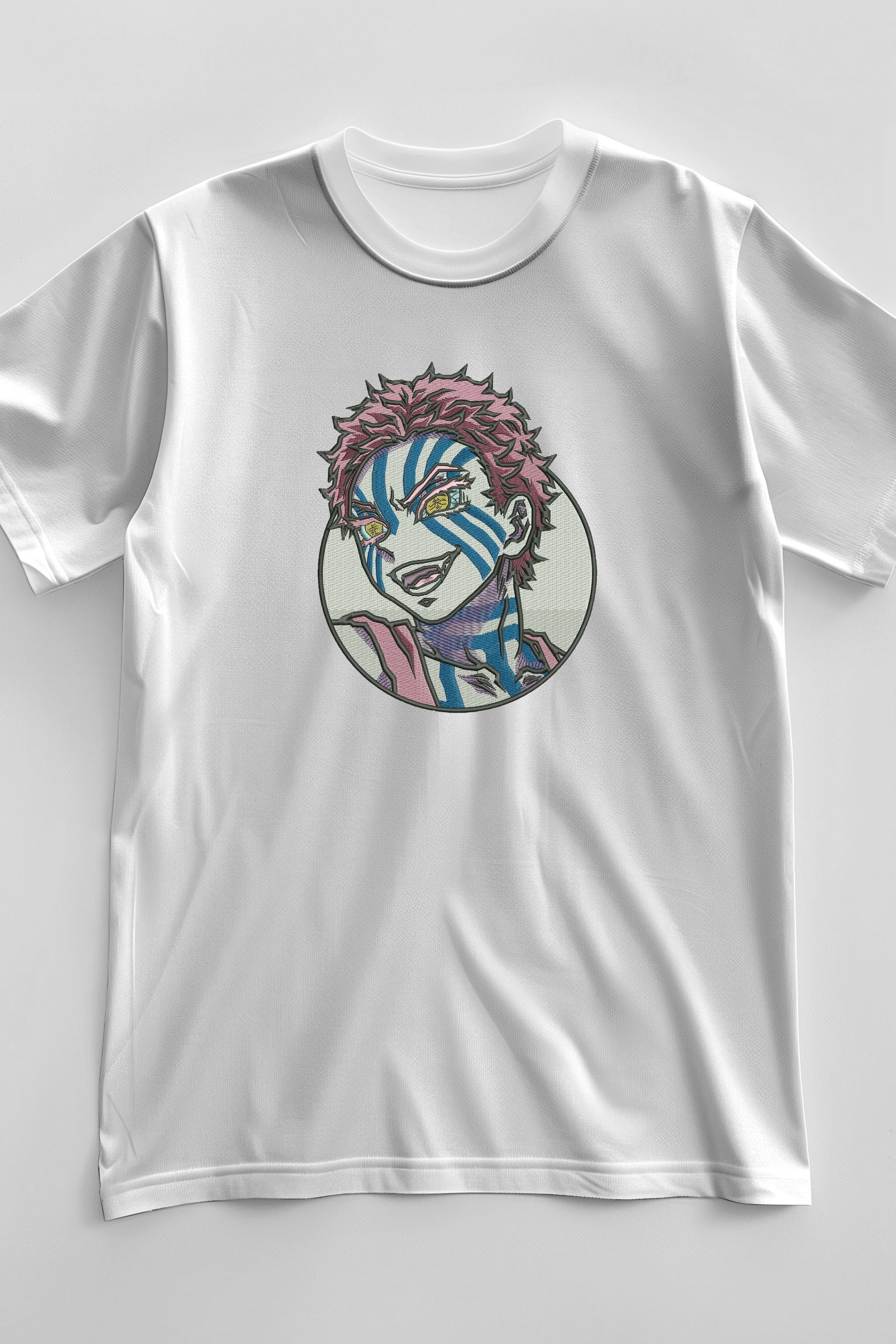 Tricou cu Demon Slayer Akaza Round