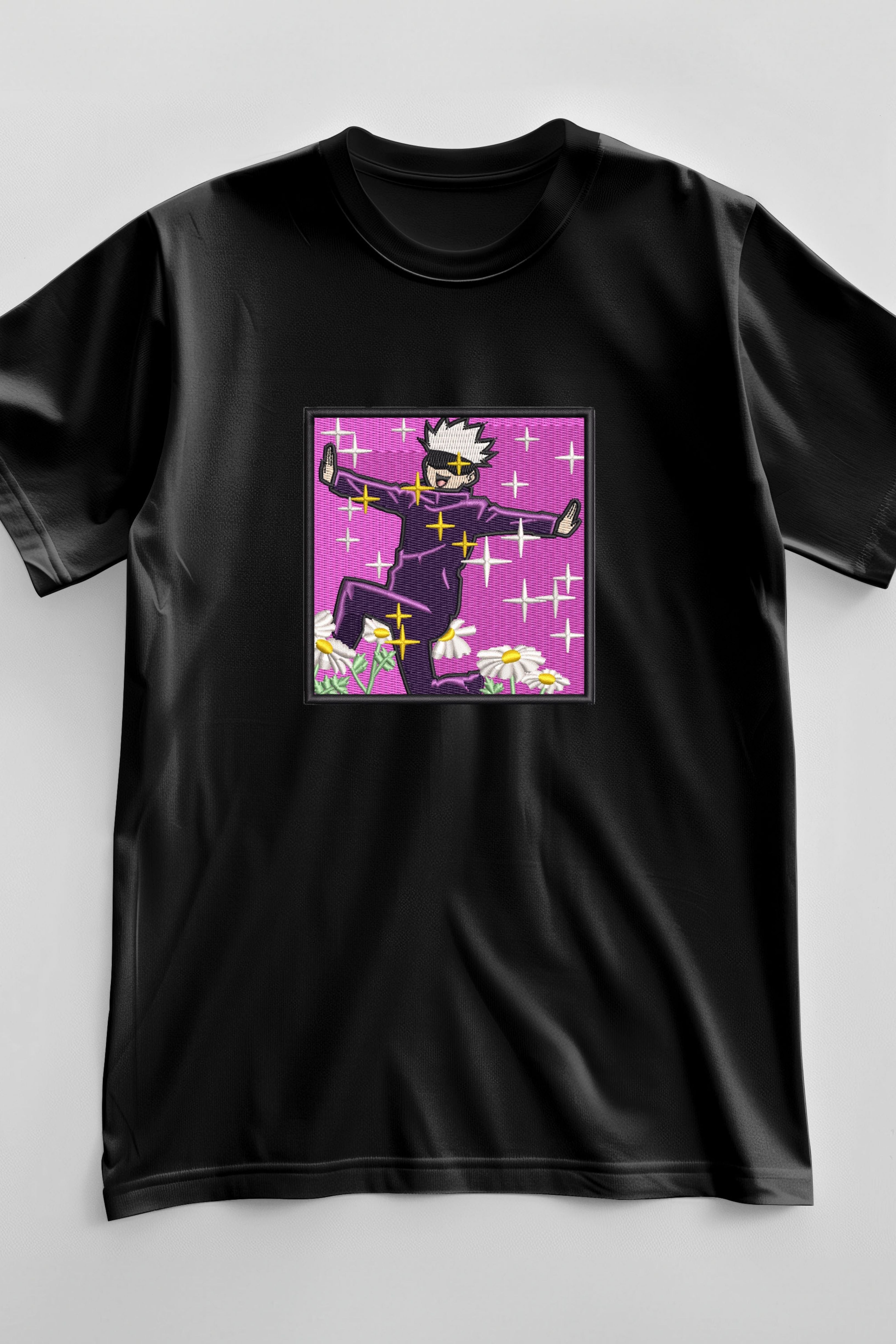 Tricou cu Jujutsu Kaisen Satoru Gojo Pink