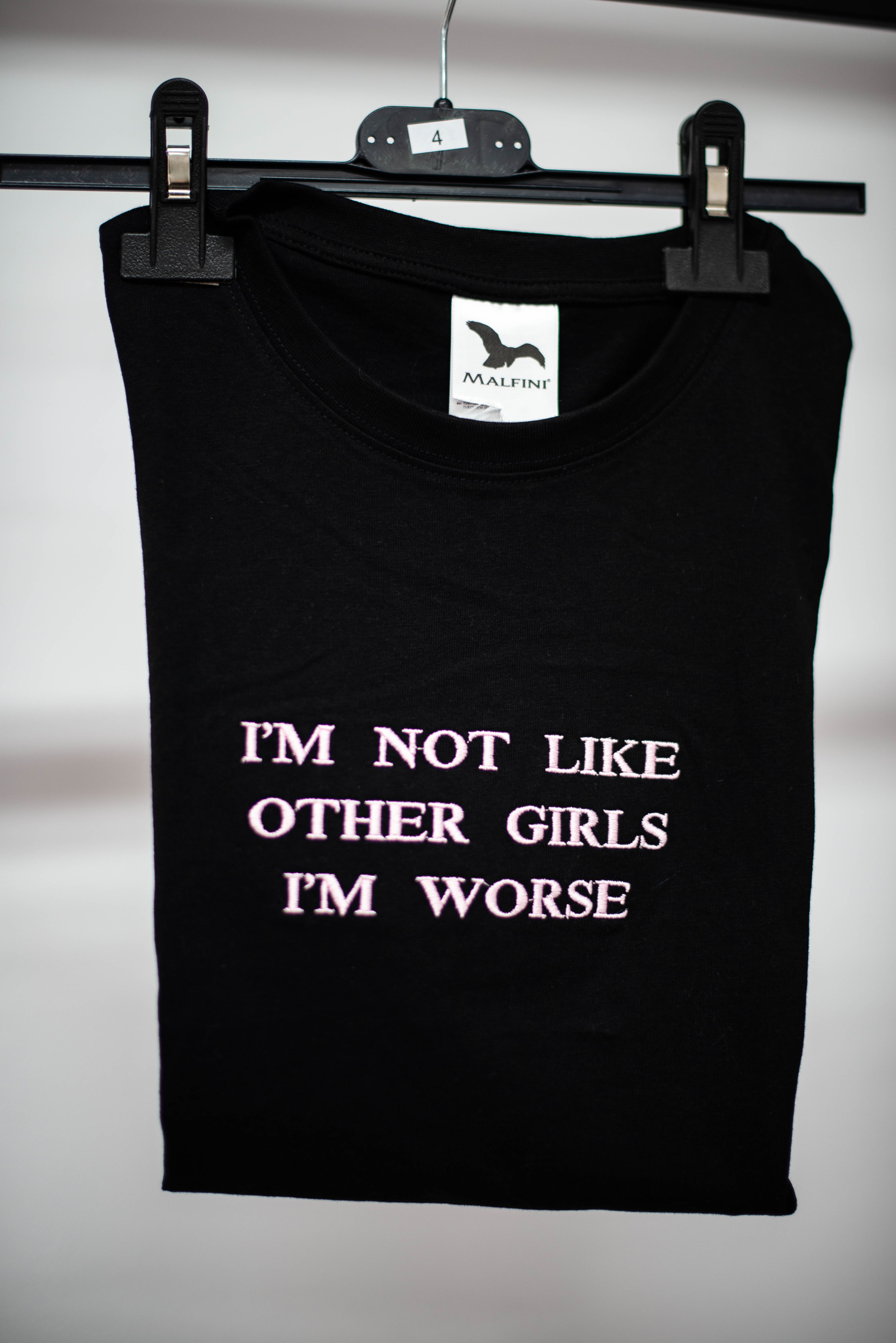 Tricou negru I am not like other girls i am worse