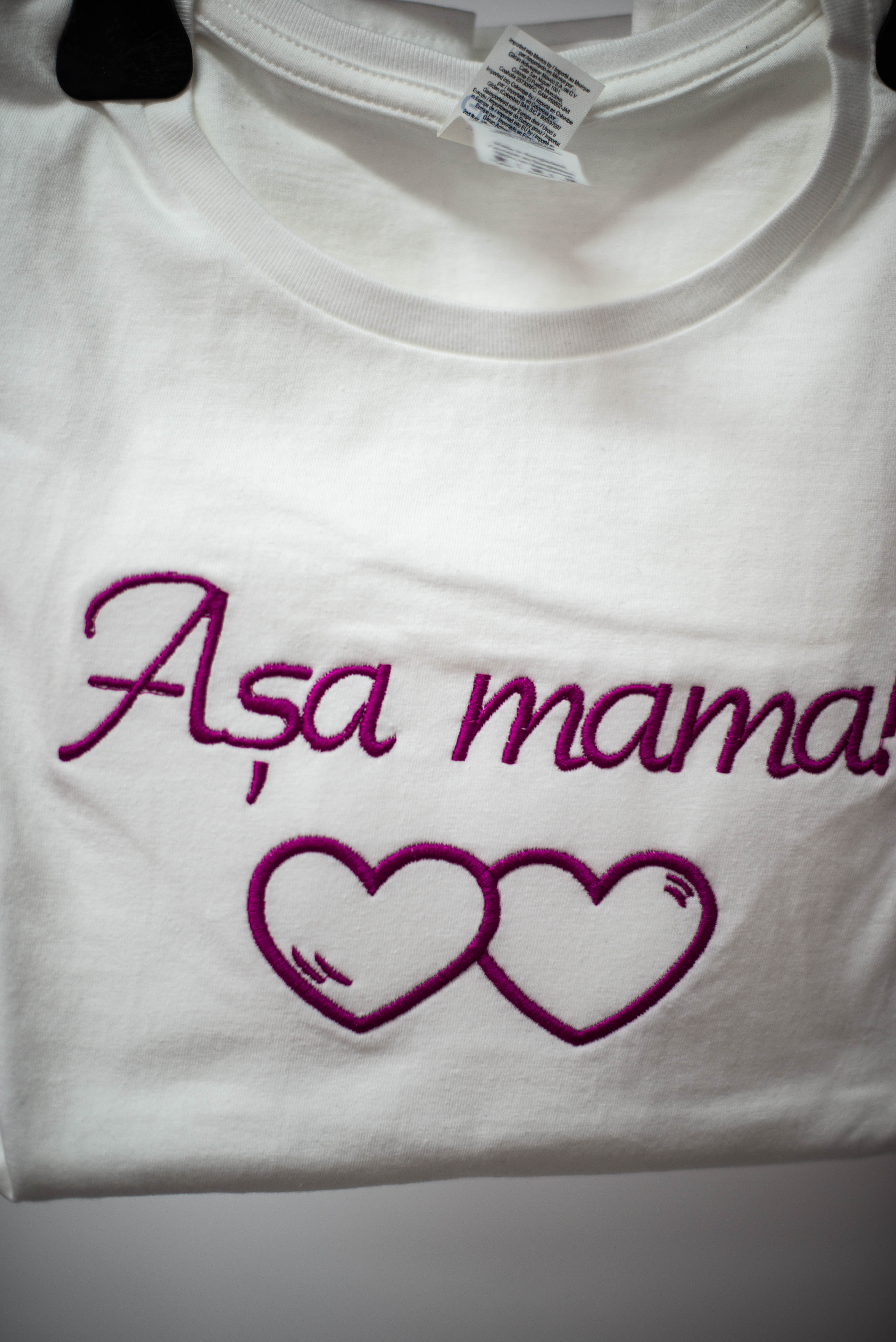 TRICOU ALB AȘA MAMA