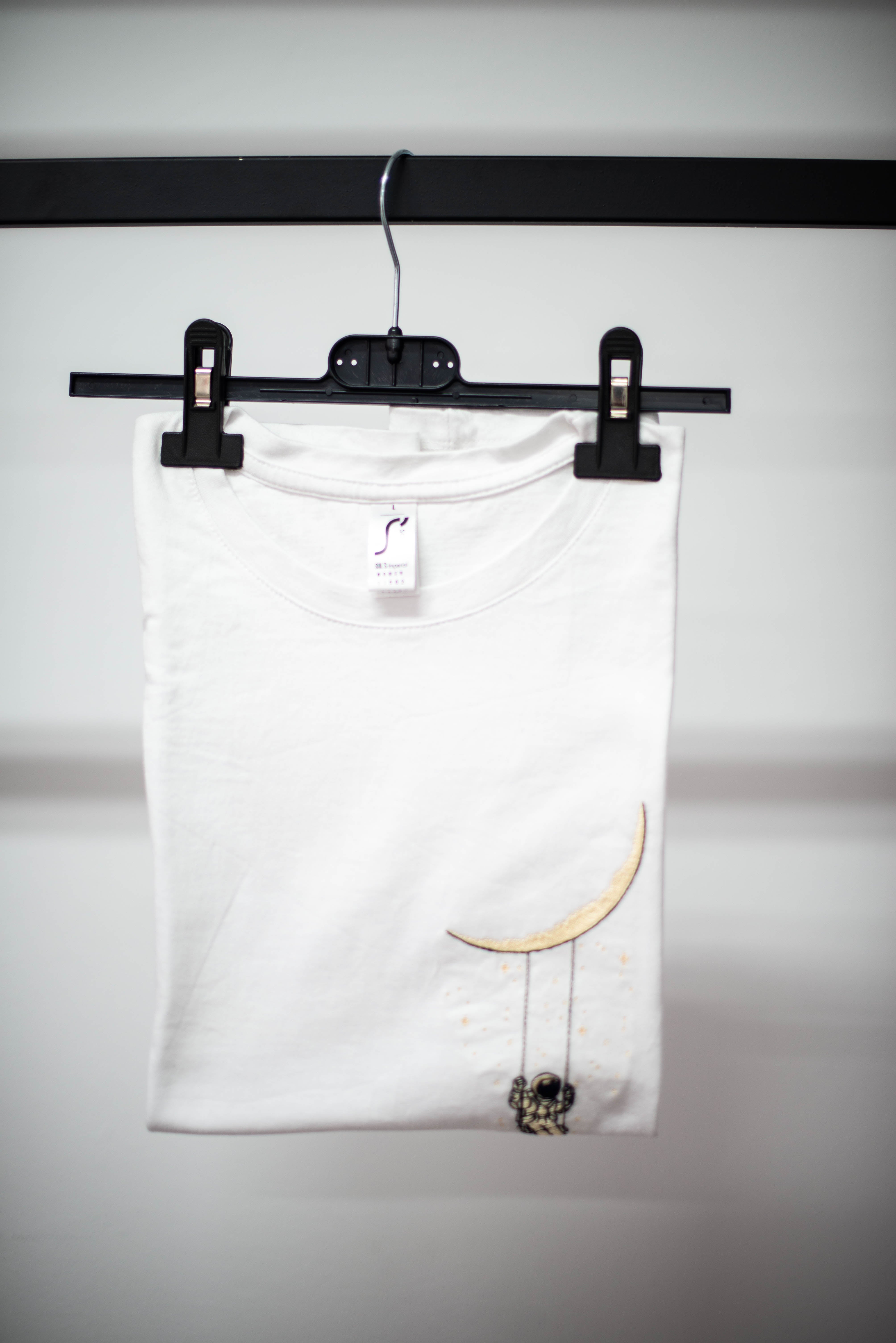 TRICOU ALB ASTRONAUT LEAGĂN