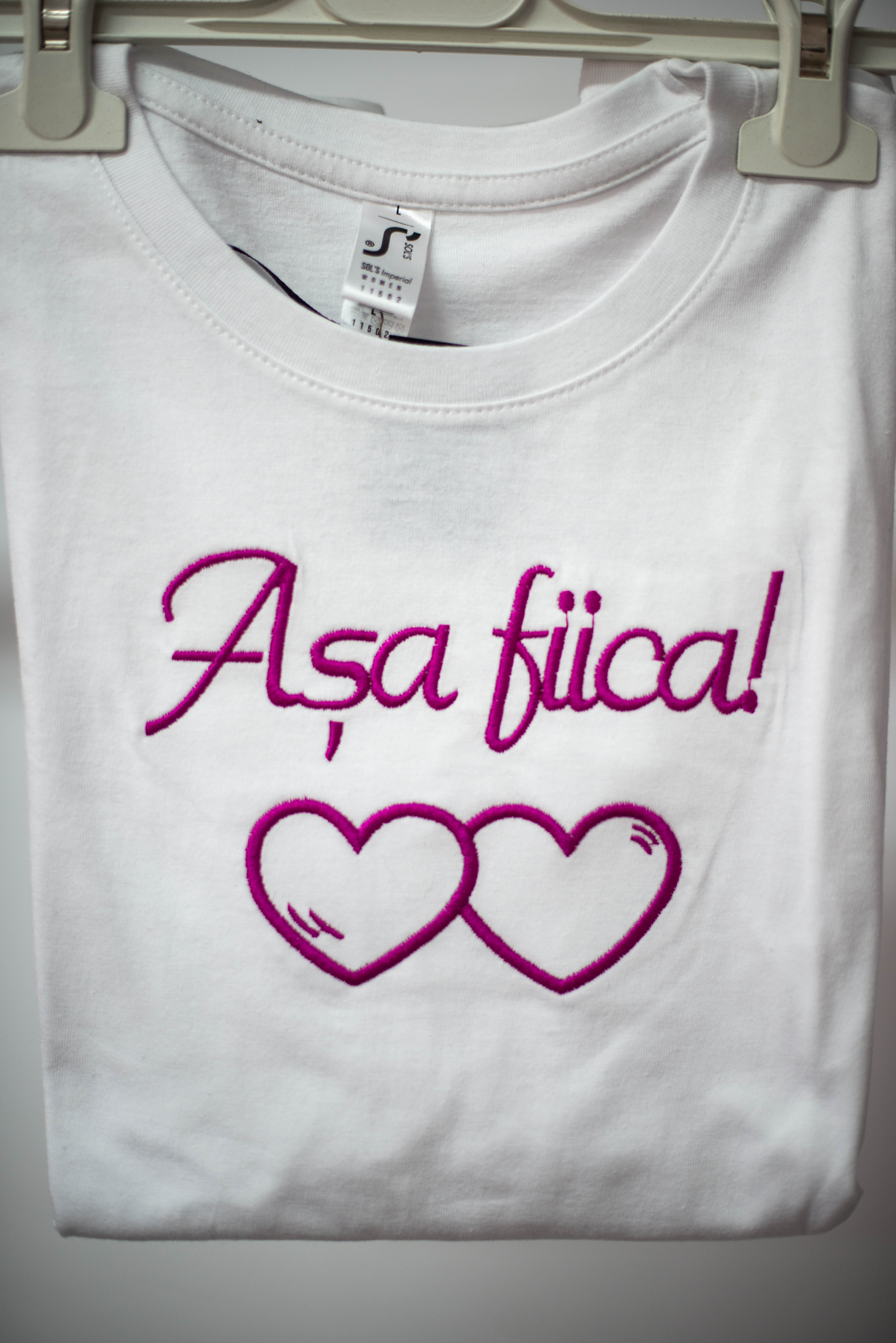 tricou alb așa fiică
