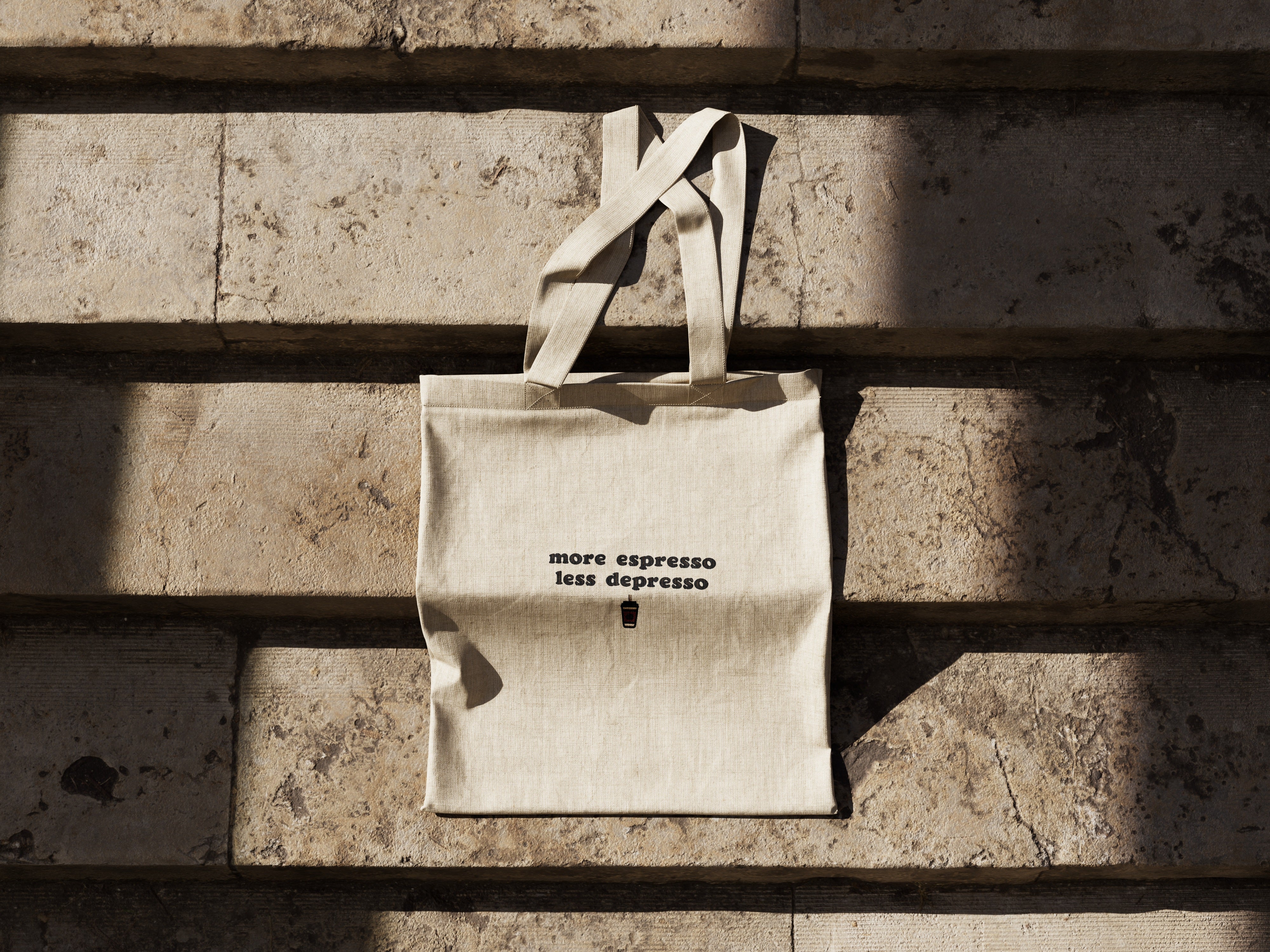 More espresso, less depresso tote